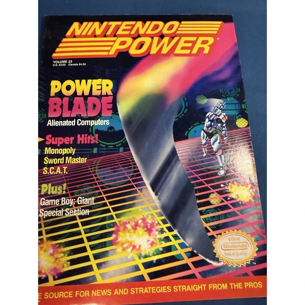 Nintendo Power Magazine Volume 23 April 1991: Power Blade NES - No Poster